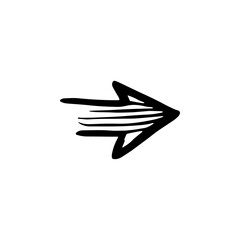 Fototapeta premium Hand drawn arrow vector icons