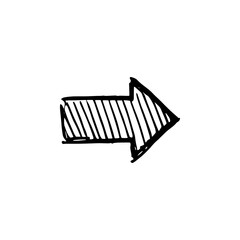 Hand drawn arrow vector icons