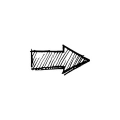 Hand drawn arrow vector icons