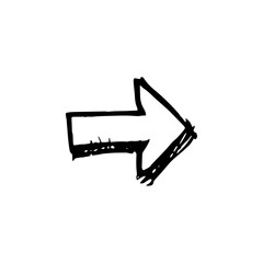 Hand drawn arrow vector icons