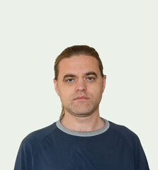 Fototapeta premium portrait of a man on a white background