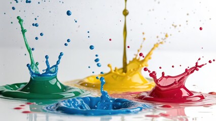 Colorful Paint Splashes