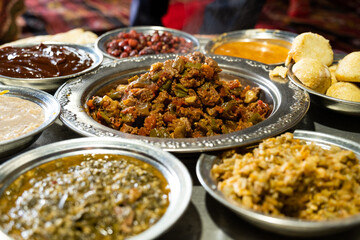 Traditional Turkish meat stew cooked in clay pot, Anatolian cuisine