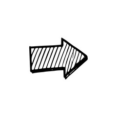 Hand drawn arrow vector icons