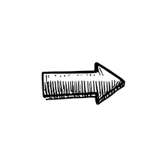 Hand drawn arrow vector icons