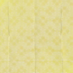 Seamless floral yellow background fabric, garden paper with ornamental pattern