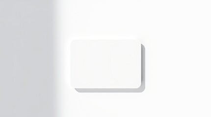 A white rectangular shape appears with soft rounded corners and shadows