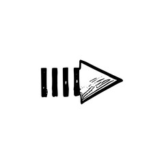 Hand drawn arrow vector icons