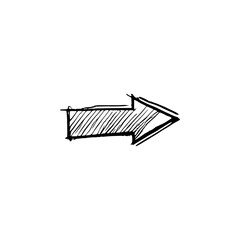 Hand drawn arrow vector icons 