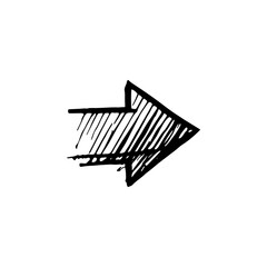 Hand drawn arrow vector icons 