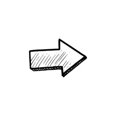 Hand drawn arrow vector icons