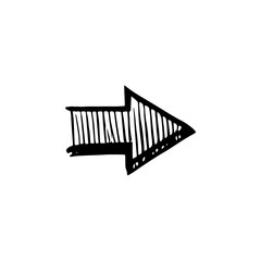 Hand drawn arrow vector icons