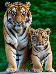 Fototapeta premium hybrid tiger and lion