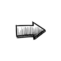 Hand drawn arrow vector icons set