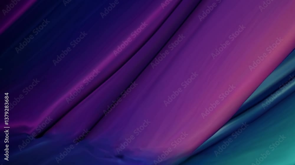 Poster gradient color surfaces smoothly morph and transition, creating a visually appealing abstract animat