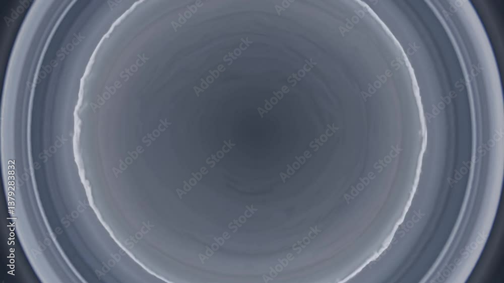 Poster smooth circular shapes gradually transforming, creating mesmerizing visual experience through subtle