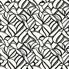 Fototapeta premium a black and white abstract pattern