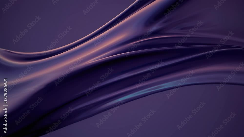 Poster elegant cloth flows gracefully, showcasing a spectrum of colors and lighting variations, creating a 