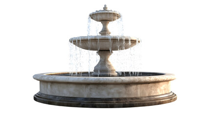 Obraz premium 3D Rendering of Fountain Isolated on Transparent Background for Design Projects