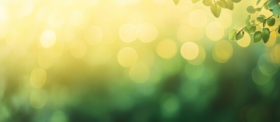 Obraz premium Serene Summer Green Nature Background: Sunlight Through Leaves