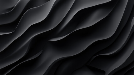 Obraz premium astarte.ai: Black Wave Elegance – Abstract Background with Smooth Gray Layers