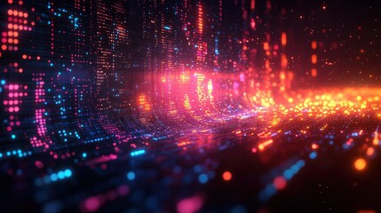 Fototapeta premium Futuristic Digital Interface Design for Cryptocurrency Inspired Website or App Template