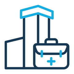 First Aid Icon Outline Color Style for Project Management Pack Icon Themes