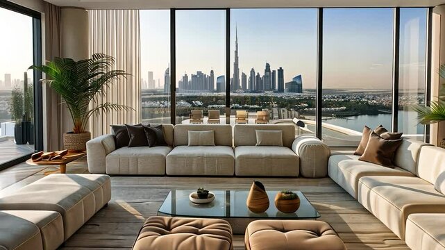 Luxury Dubai Penthouse Apartment with Stunning City Views