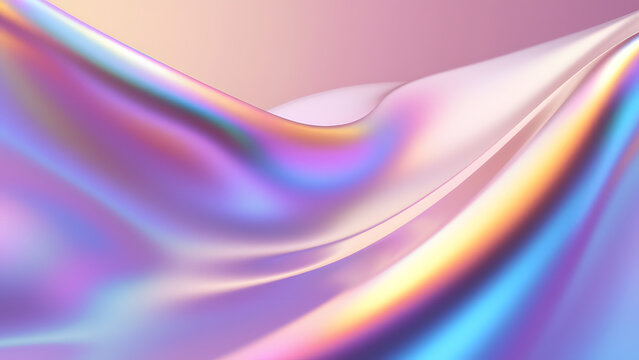 Abstract Colorful Background with Smooth Flowing Gradient Waves