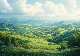 Fototapeta premium Agricultural Deforestation and Environmental Damage in Southeast Asia Impacting Biodiversity and Climate Change