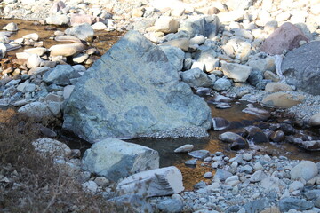 Image of pretty rocks on the Daecheongcheon River Trail