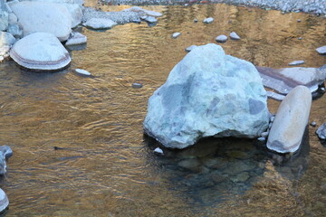 Image of pretty rocks on the Daecheongcheon River Trail