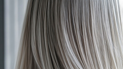 Fototapeta premium Mushroom Blonde Hair with Cool and Warm Beige Undertones