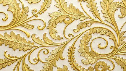 golden seamless pattern