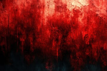 Red and Black Abstract Background with Blood Splatter for Halloween Horror Art