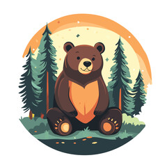 bear in the woods