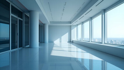 Obraz premium Modern Minimalist Wallpaper Design: Showcase Borderless Banking Innovation with Sleek Digital Interfaces and Expansive Space for Next-Gen Fintech Solutions in Contemporary Financial Ecosystems