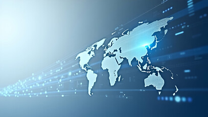 Naklejka premium Explore minimalist wallpaper designs showcasing international crypto transfers, highlighting secure blockchain infrastructure and rapid asset movement.