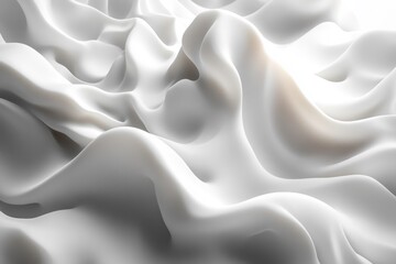 Obraz premium Crumpled White Paper Texture Backgrounds for Creative Designs and Posters