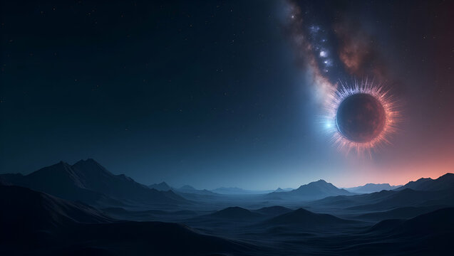 Sleek Extraterrestrial Intelligence Wallpaper: Transformative SETI Research & Alien Communication Analysis with Negative Space & Advanced Digital Imagery