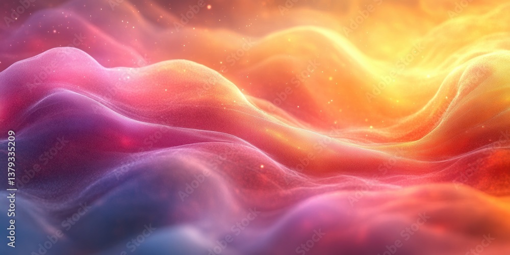 Aufkleber rainbow gradient light effect abstract background with crystal flare and hologram reflection