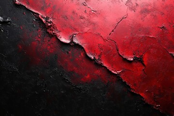 Red and Black Abstract Background with Blood Splatter for Halloween Horror Theme