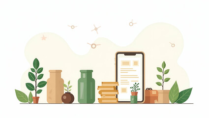 Sustainable Commodities Strategies: Ethical Sourcing, Renewable Resource Management & Market Resilience for Eco-Friendly Global Trade - Cute Vector Illustration