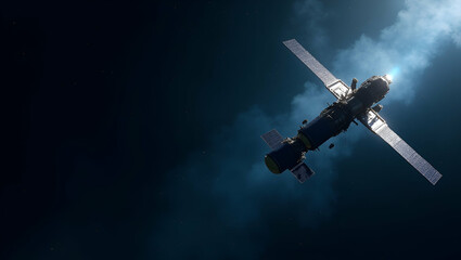 Naklejka premium Revolutionary space probes imagery advanced sensor array deepspace mission engineering interplanetary exploration unmanned spacecraft sophisticated instrumentation cosmic investigation telemetry data 