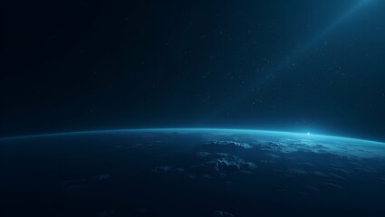 Modern Minimalist Wallpaper Design: Satellite Constellations & Expansive Space for Advanced Network Integration and Global Connectivity in Digital Communication