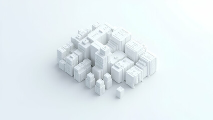 Futuristic 3D Wallpaper Design: AI Automation & High Precision Digital Renderings in Minimalist Style for Premium Photo Stock