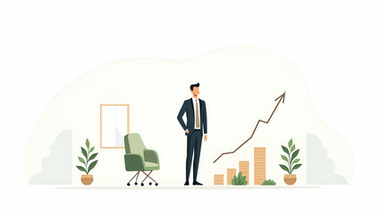 Flat Elegant visual composition portraying ethical mutual funds with emphasis on sustainable investment principles diversified asset management and transparent performance metrics for fiscal growth. i