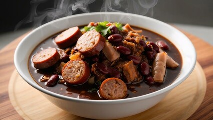 calabresa feijoada food beans