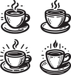 Coffee Vector Icons: Vintage & Aesthetic Illustrations