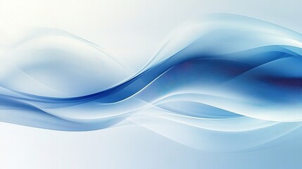 Abstract Blue Wave Background Design